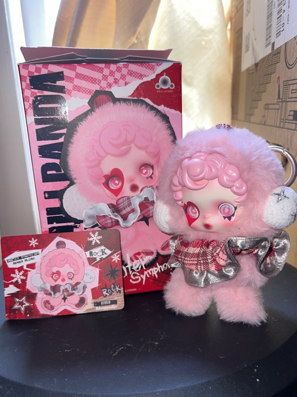 Pop Mart Skullpanda Winter Symphony Series Plush Rhapsody Pendant